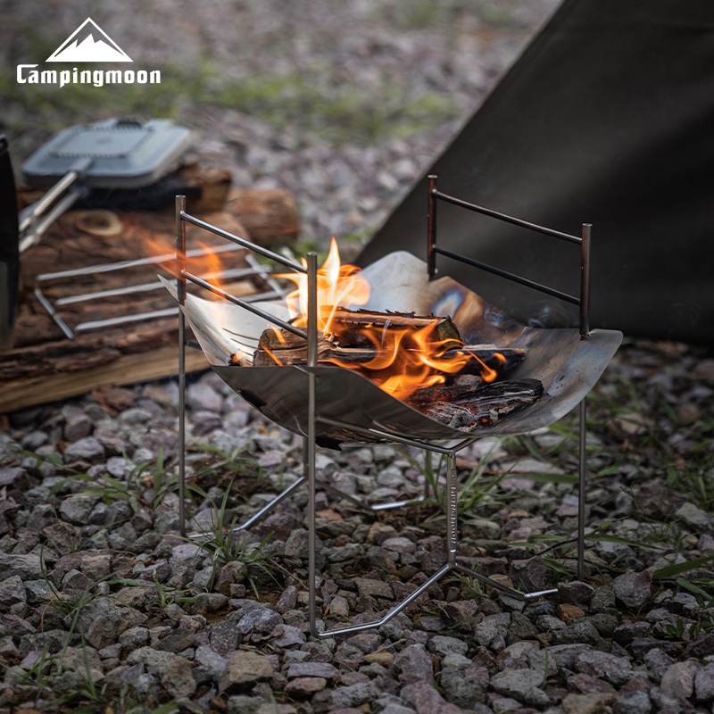 Camping Cot Foldable - A4-Q Outdoor Portable Heating Fire Pit