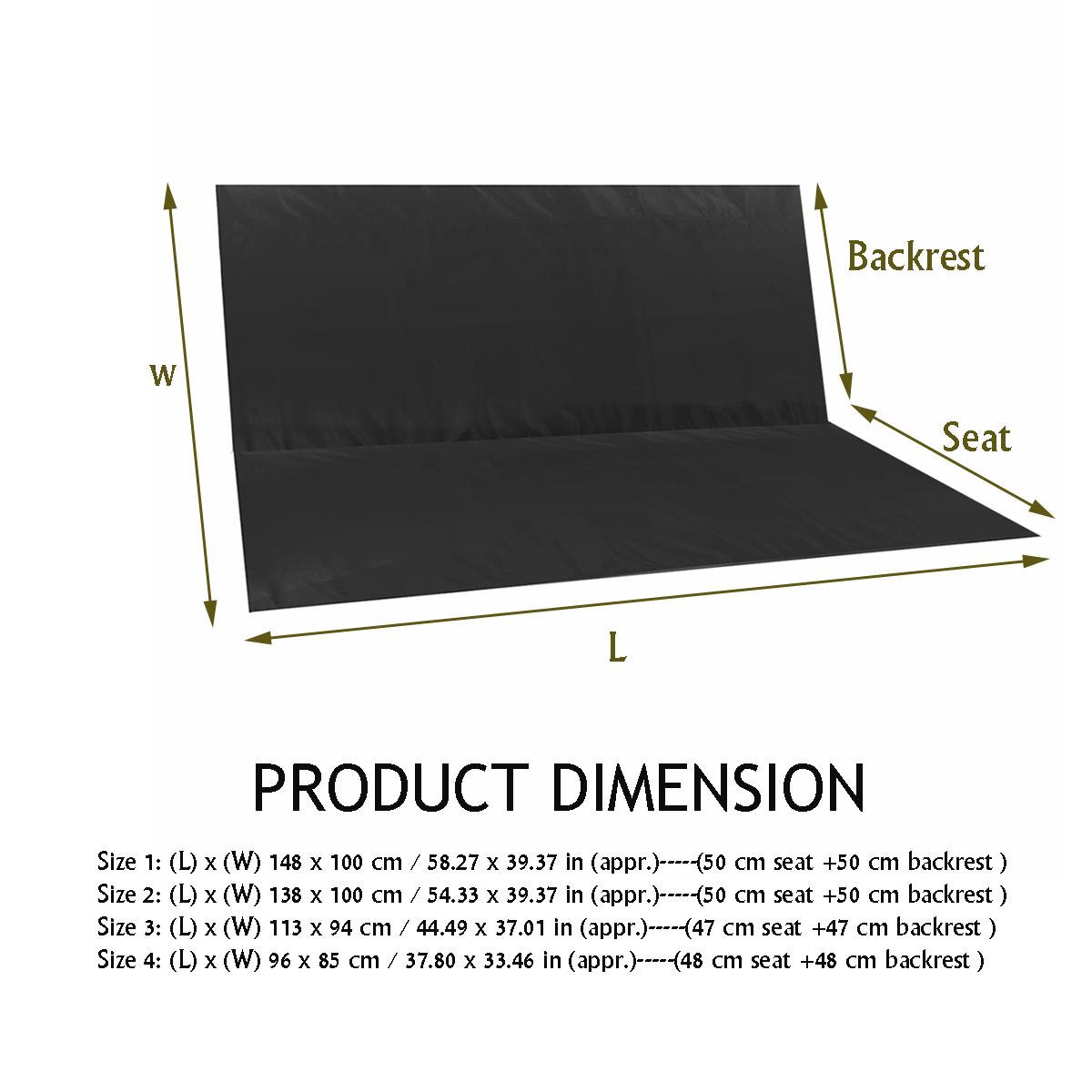 Outdoor Furniture Rocking Chair - 2/3 Seater Swing Cover Chair Bench