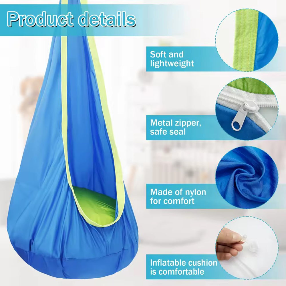 Kids Pod Swing Seat Nylon Hang - Outdoor Furniture Rocking Chair 评论和价格