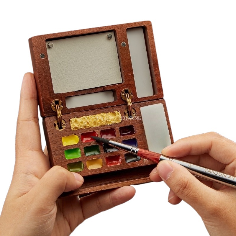 Travel Painting Box Solid Wood - Outdoor Furniture Paint 评论和价格