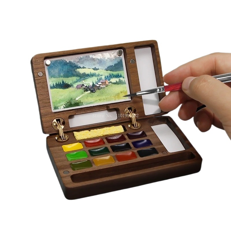 Travel Painting Box Solid Wood - Outdoor Furniture Paint 评论和价格