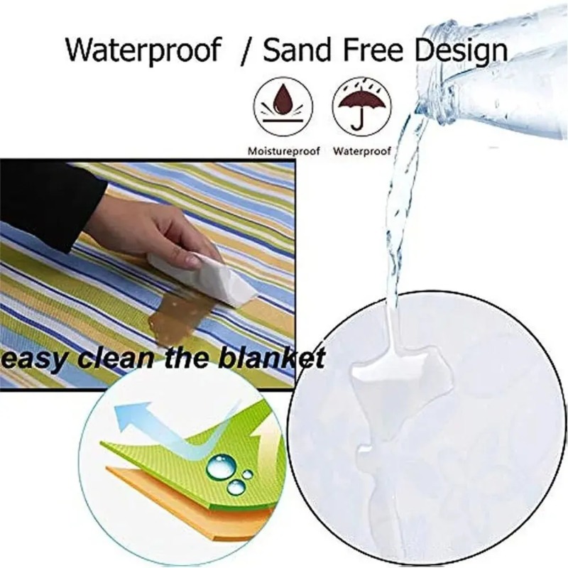 Camping Beach Mat Plaid Portab - Camping Cot Foldable 评论和价格