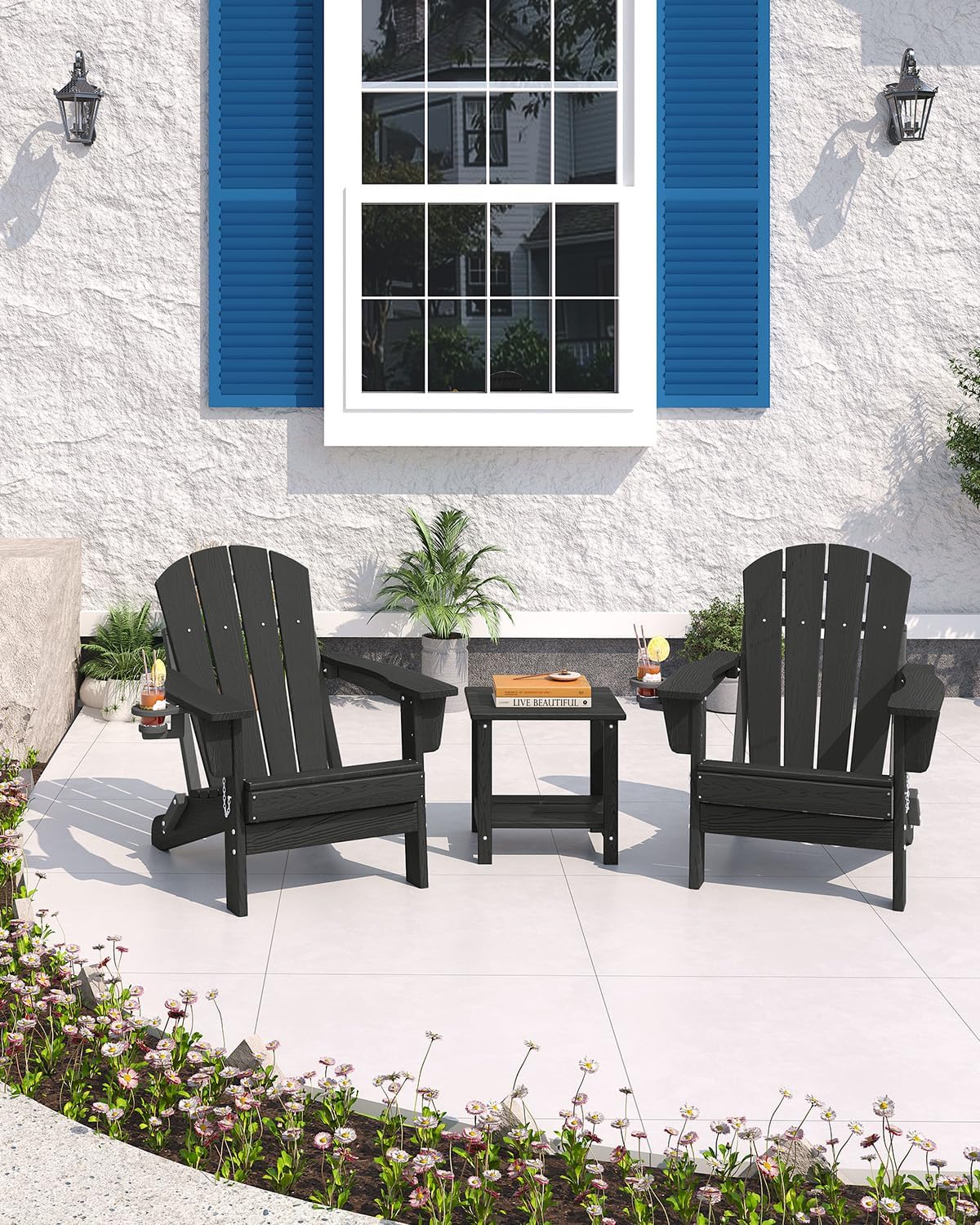 Folding Adirondack Chair HDPE  - Adirondack Chair Wood 评论和价格