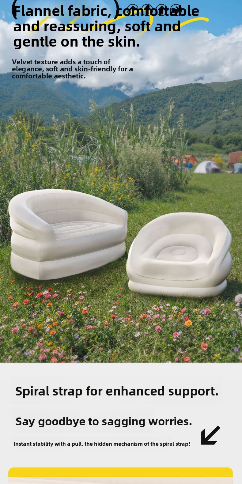 Portable Iatable Sofa for Cam  - Outdoor Furniture Designer 评论和价格
