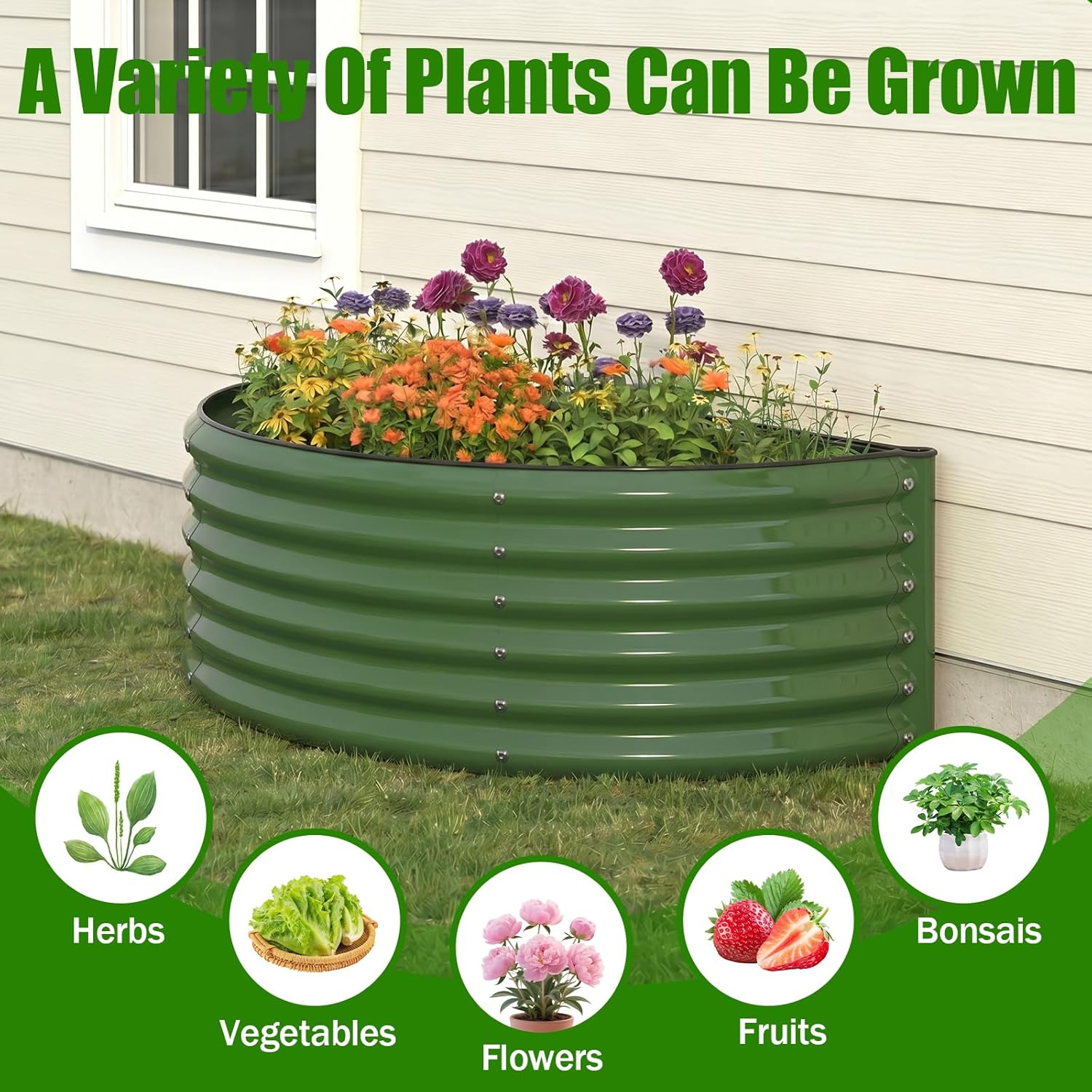 Galvanized Raised Garden Bed O - Planter Raised Metal 评论和价格