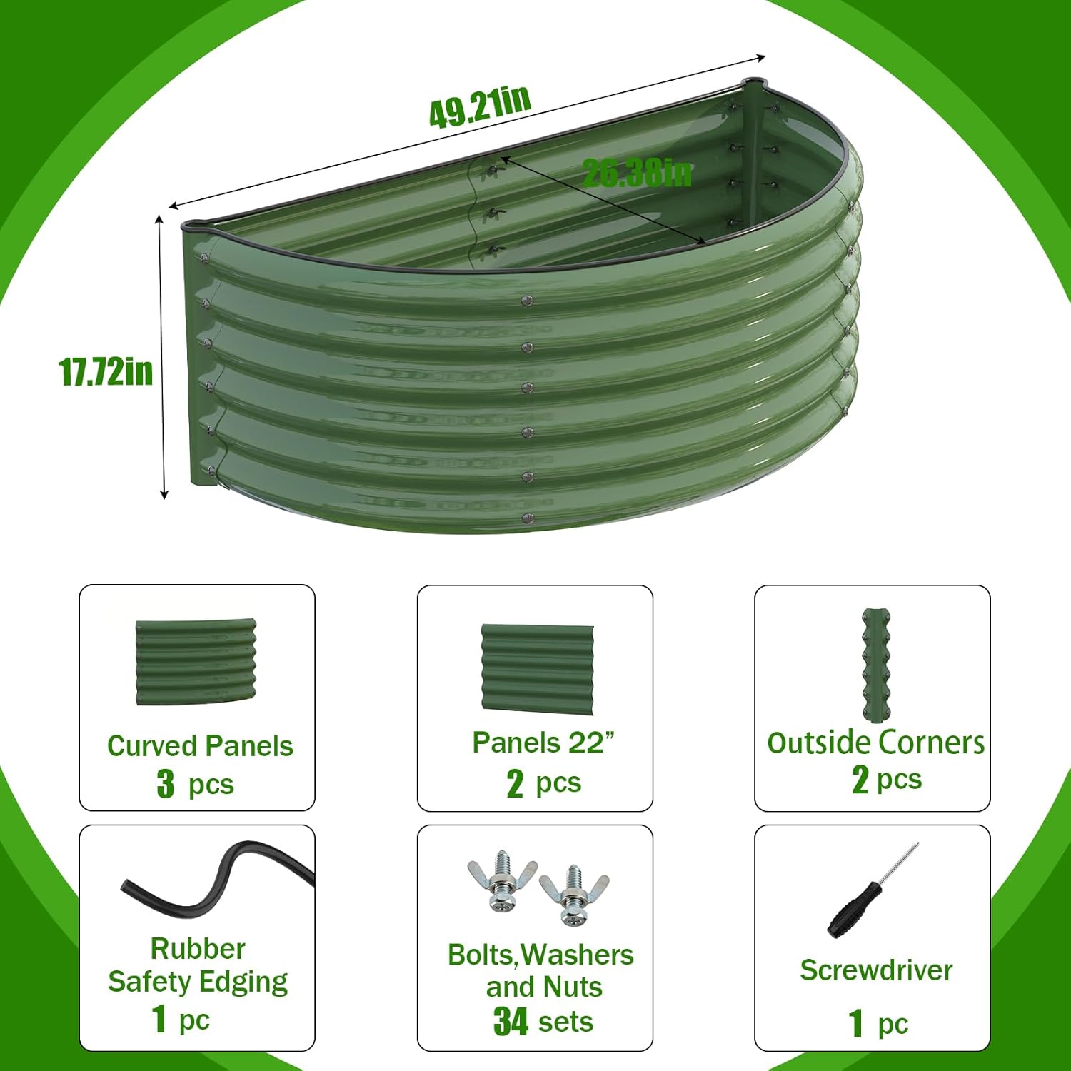 Galvanized Raised Garden Bed O - Planter Raised Metal 评论和价格