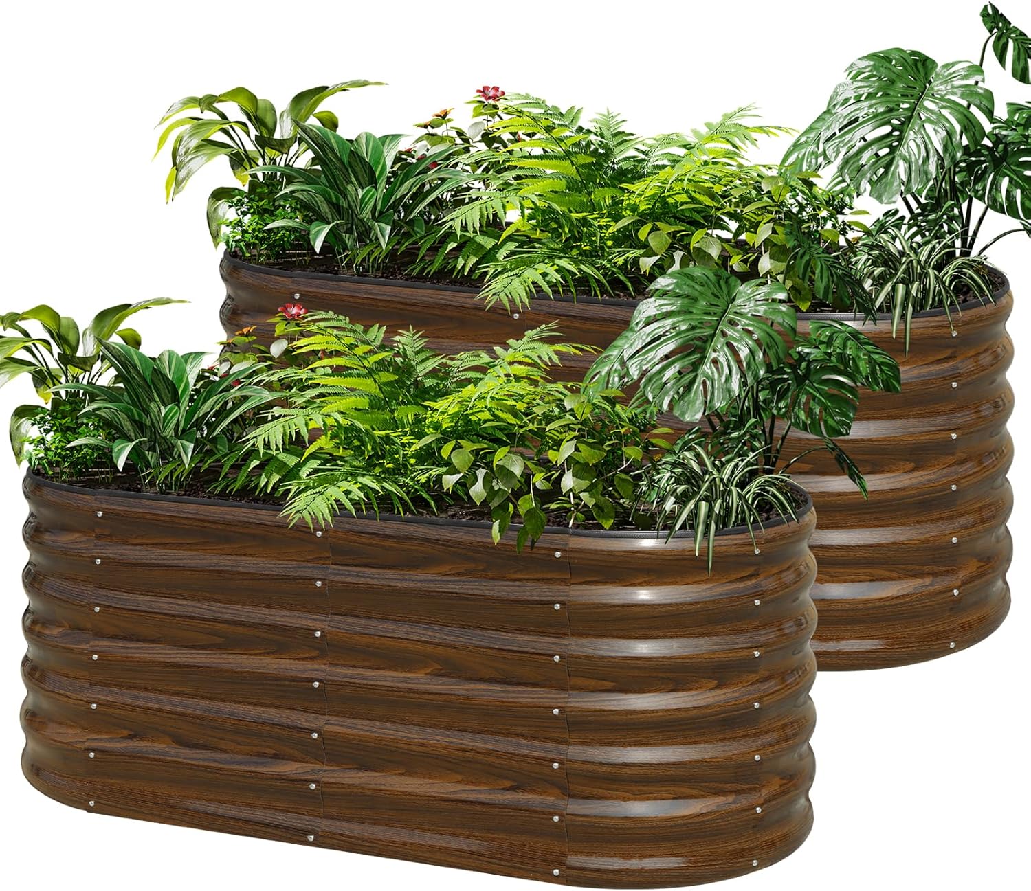 Galvanized Steel Raised Garden - Planter Raised Metal 评论和价格
