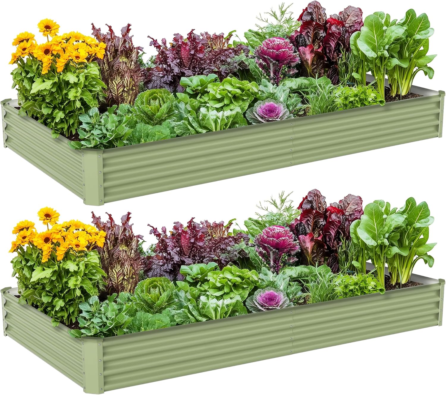 Outdoor Vegetable Gardening Me - Planter Raised Metal 评论和价格