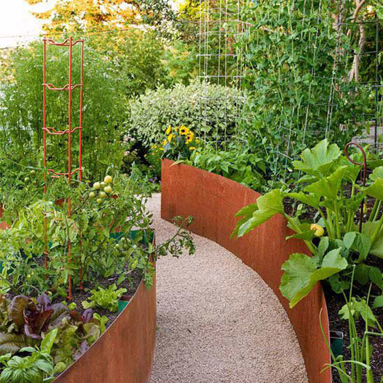 Corten Steel Raised Garden Bed - Planter Raised Metal 评论和价格
