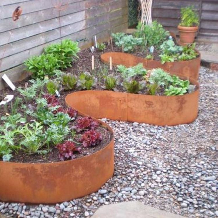 Corten Steel Raised Garden Bed - Planter Raised Metal 评论和价格